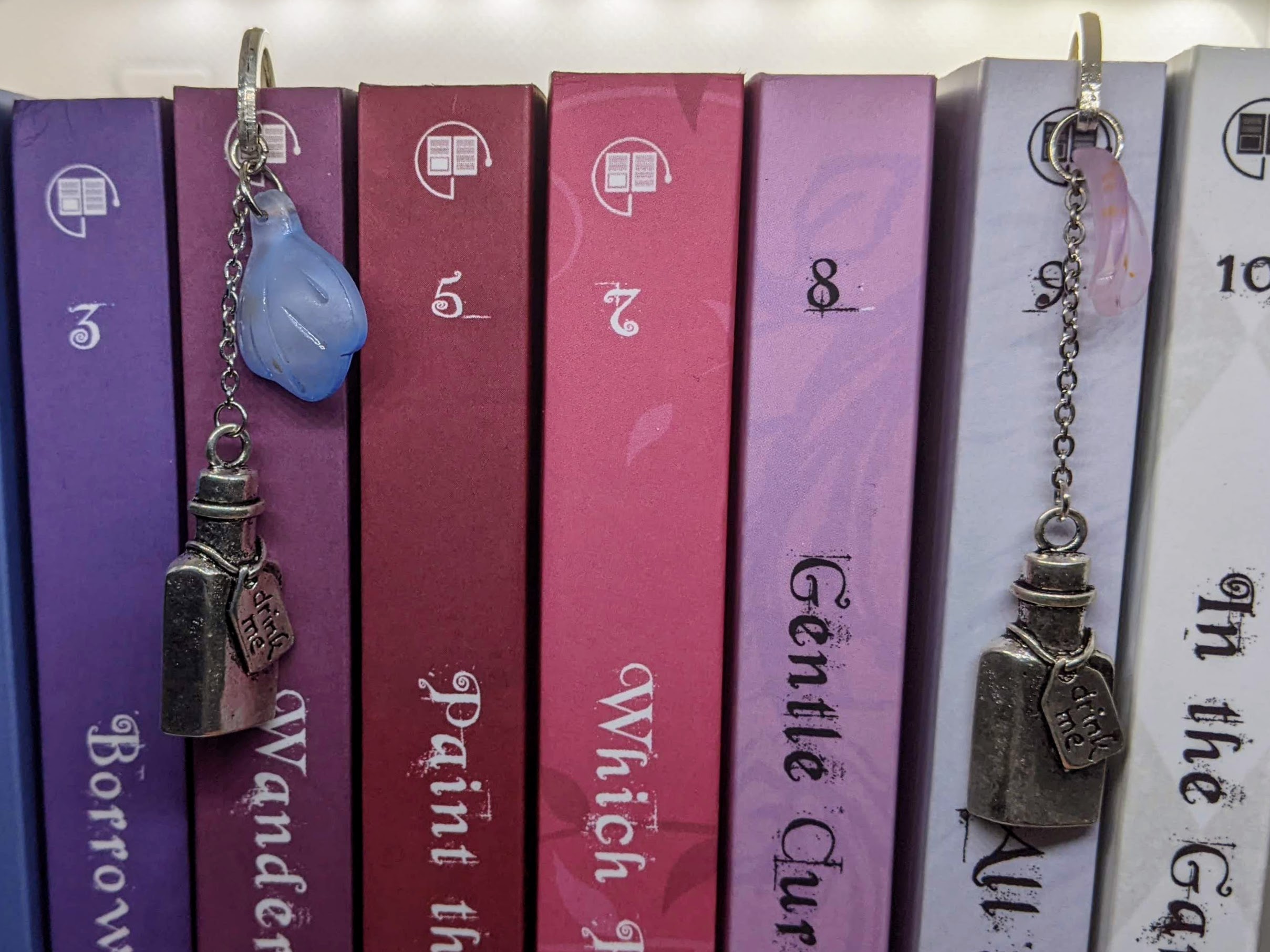 Drink Me metal bookmark