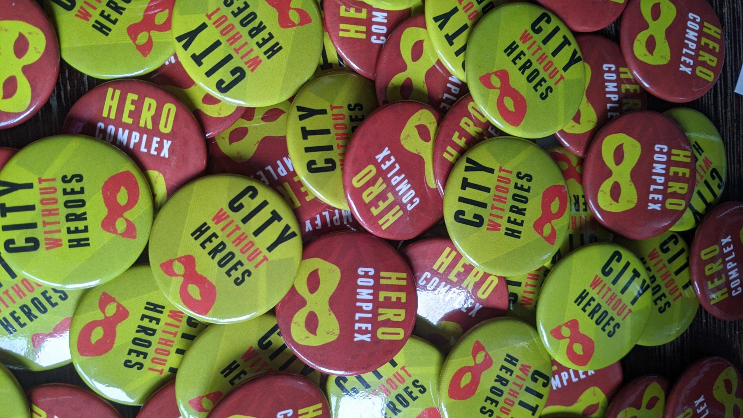 City Without Heroes Button Set